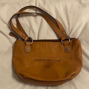 Fossil Brown Leather Shoulder Bag